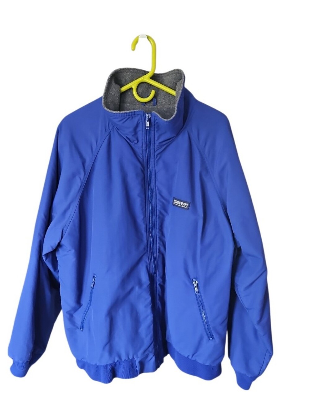 Lands' End Men's 90's Vintage Bomber Jacket XL Blue